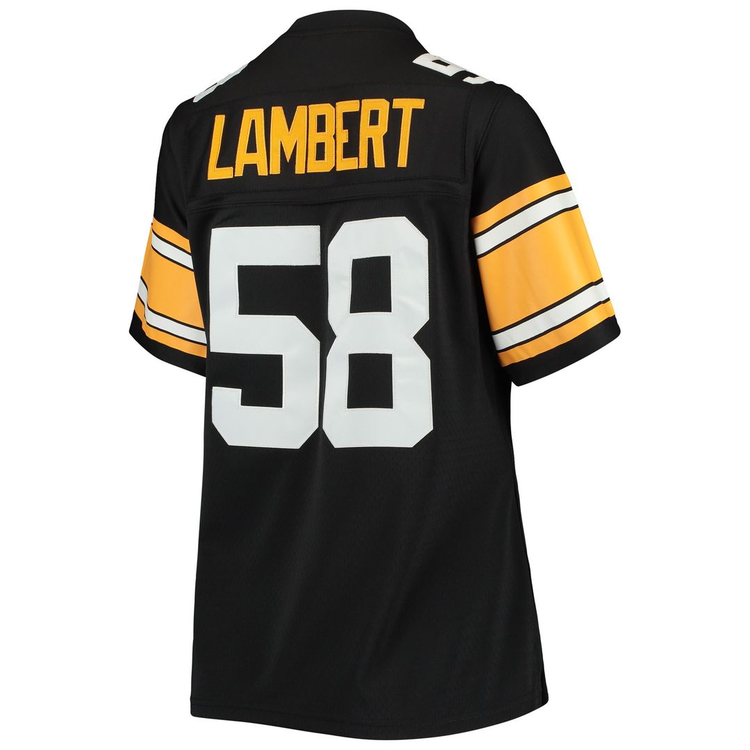 Jack Lambert Pittsburgh Steelers Mitchell & Ness Women's Legacy Replica Player Jersey - Black Official NFL Team Apparel Football Fan Gear