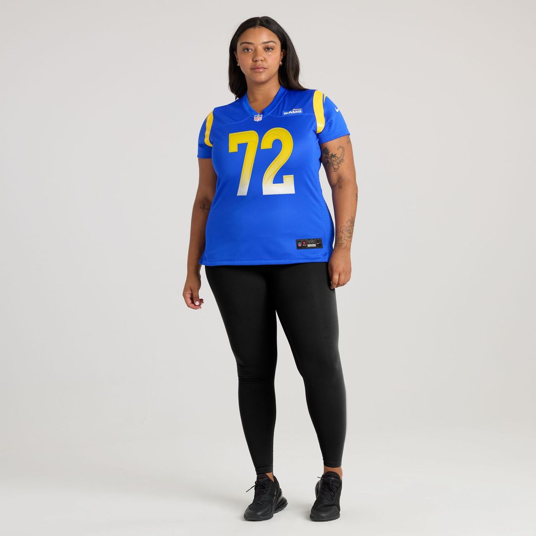 D.J. Humphries Los Angeles Rams Nike Women's Team Game Jersey - Royal Official NFL Team Apparel Football Fan Gear