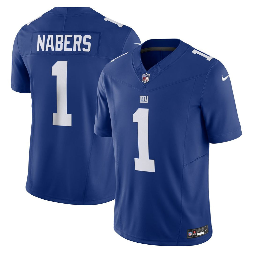 Malik Nabers New York Giants Nike Vapor F.U.S.E. Limited Jersey - Royal Official NFL Team Apparel Football Fan Gear