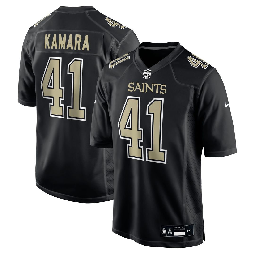 Alvin Kamara New Orleans Saints Nike Fashion Game Jersey - Carbon Black Official NFL Team Apparel Football Fan Gear
