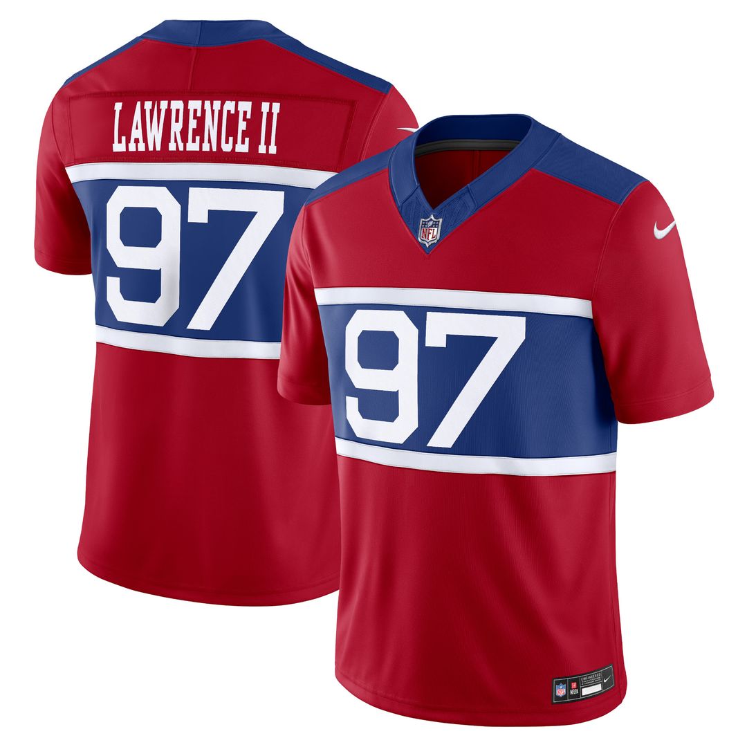 Dexter Lawrence II New York Giants Nike Alternate Vapor F.U.S.E. Limited Jersey - Century Red Official NFL Team Apparel Football Fan Gear
