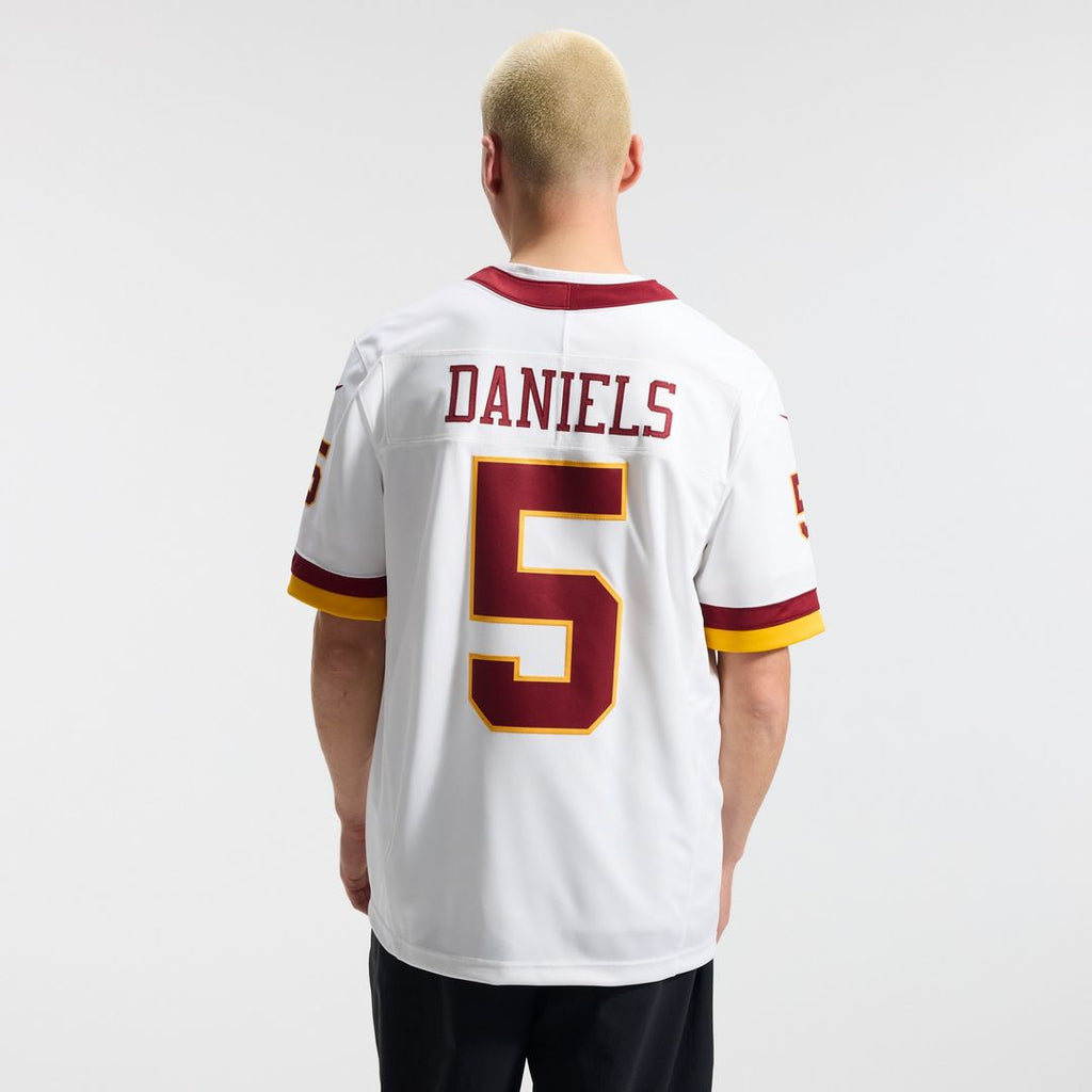 Jayden Daniels Washington Commanders Nike Vapor F.U.S.E. Stitched Limited Jersey - White Official NFL Team Apparel Football Fan Gear