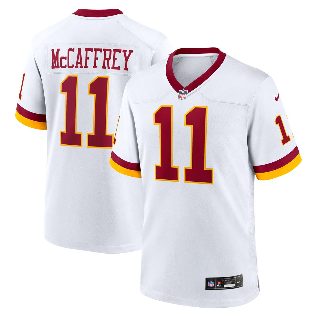 Luke McCaffrey Washington Commanders Nike Game Super Bowl Era Jersey - White Official NFL Team Apparel Football Fan Gear