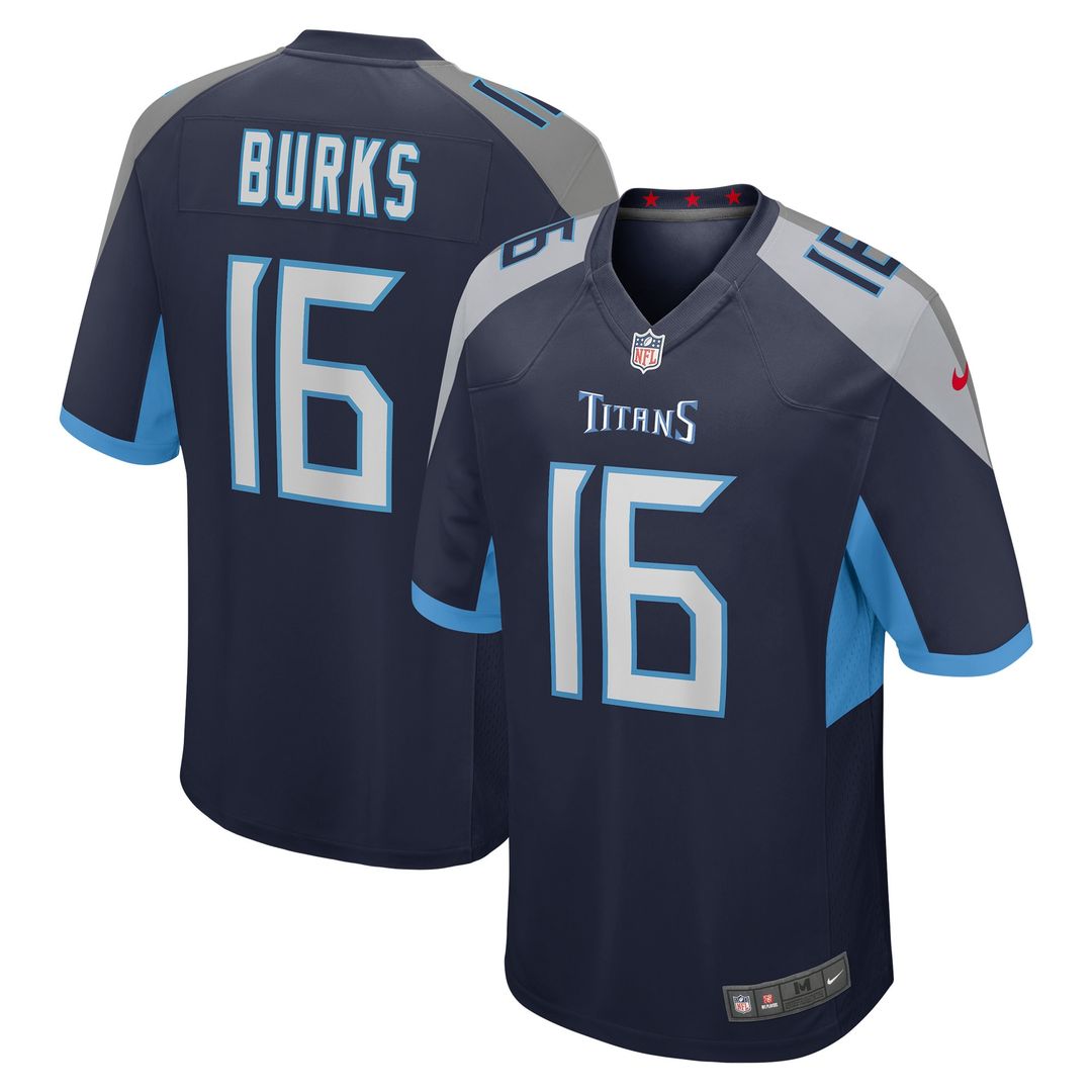 Treylon Burks Tennessee Titans Nike Player Game Jersey - Navy Official NFL Team Apparel Football Fan Gear