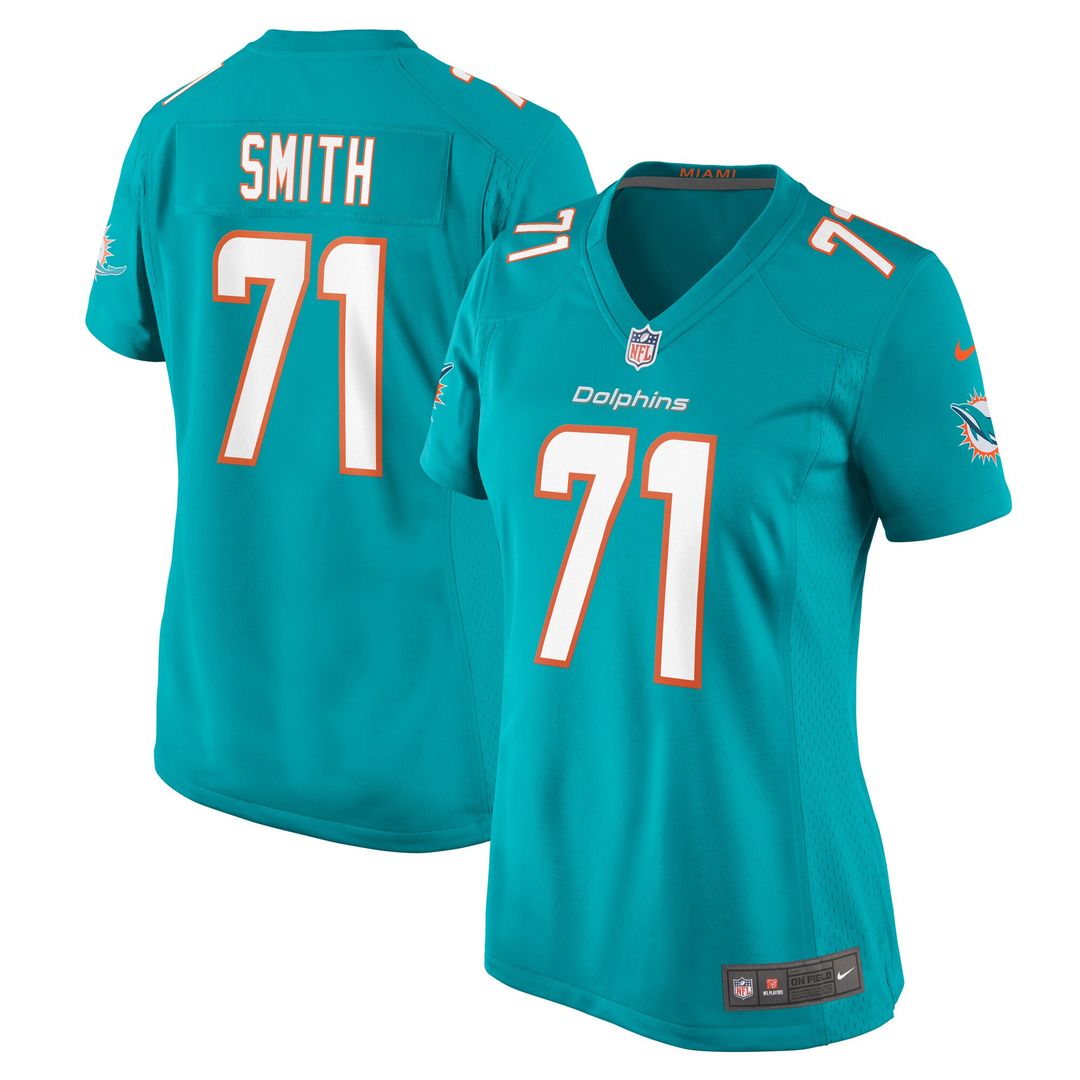 Kion Smith Miami Dolphins Nike Women's Game Jersey - Aqua Official NFL Team Apparel Football Fan Gear