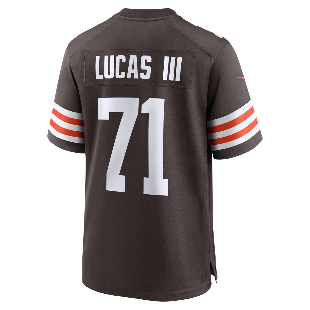 Cornelius Lucas Cleveland Browns Nike Team Game Jersey - Brown Official NFL Team Apparel Football Fan Gear