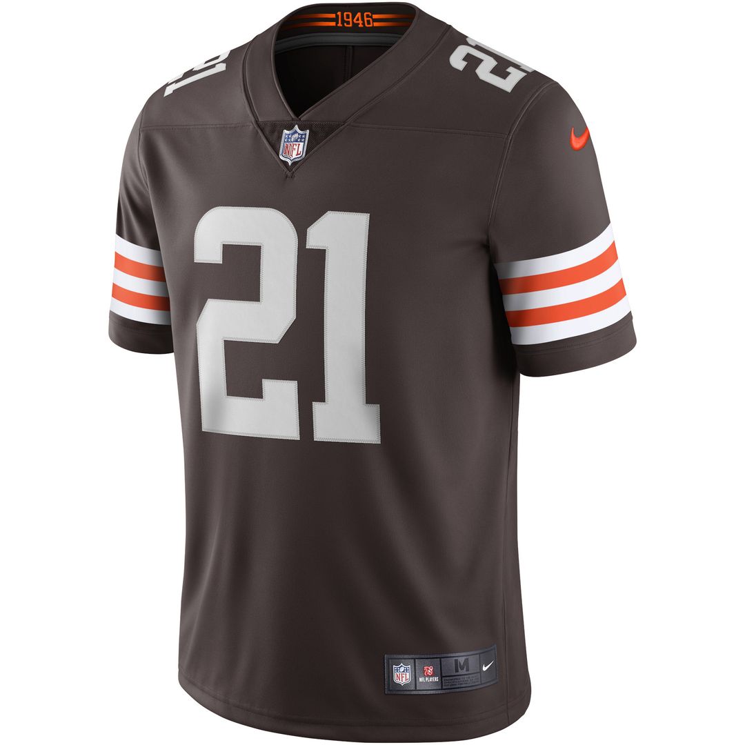 Denzel Ward Cleveland Browns Nike Vapor Limited Jersey - Brown Official NFL Team Apparel Football Fan Gear