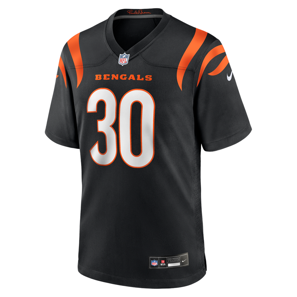 Chase Brown Cincinnati Bengals Nike Team Game Jersey - Black Official NFL Team Apparel Football Fan Gear