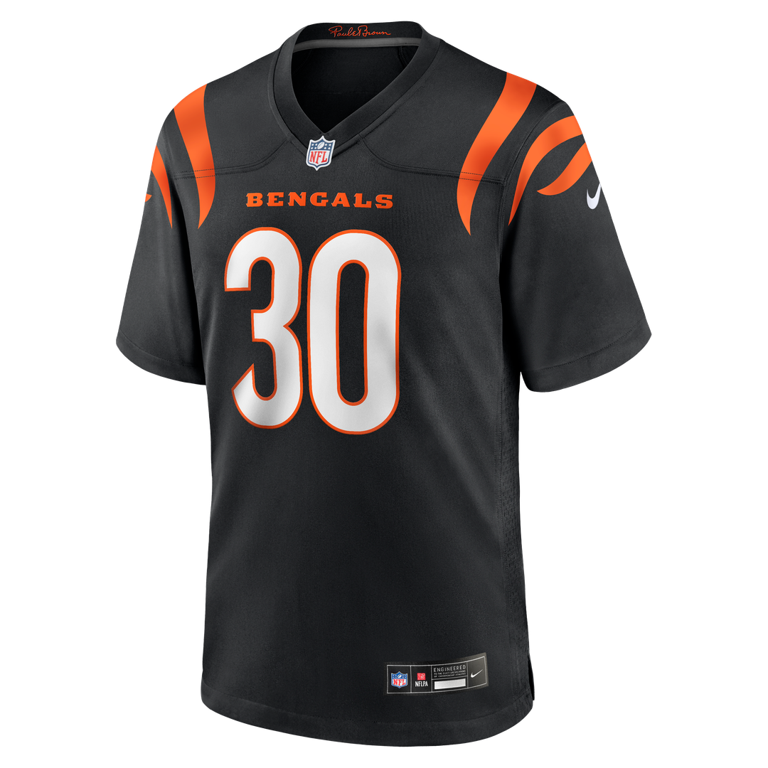 Chase Brown Cincinnati Bengals Nike Team Game Jersey - Black Official NFL Team Apparel Football Fan Gear