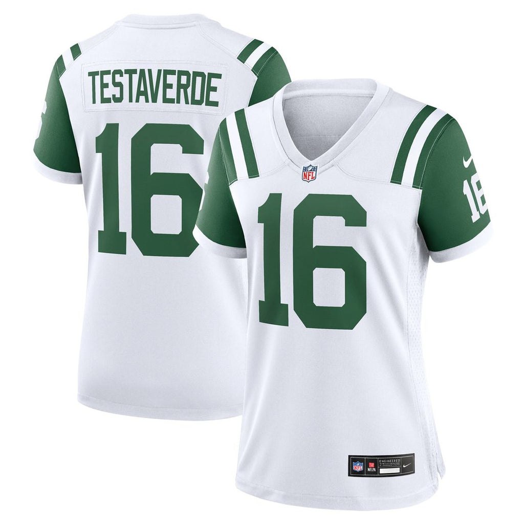 Vinny Testaverde New York Jets Nike Women's Classic Alternate Retired Player Game Jersey - White Official NFL Team Apparel Football Fan Gear