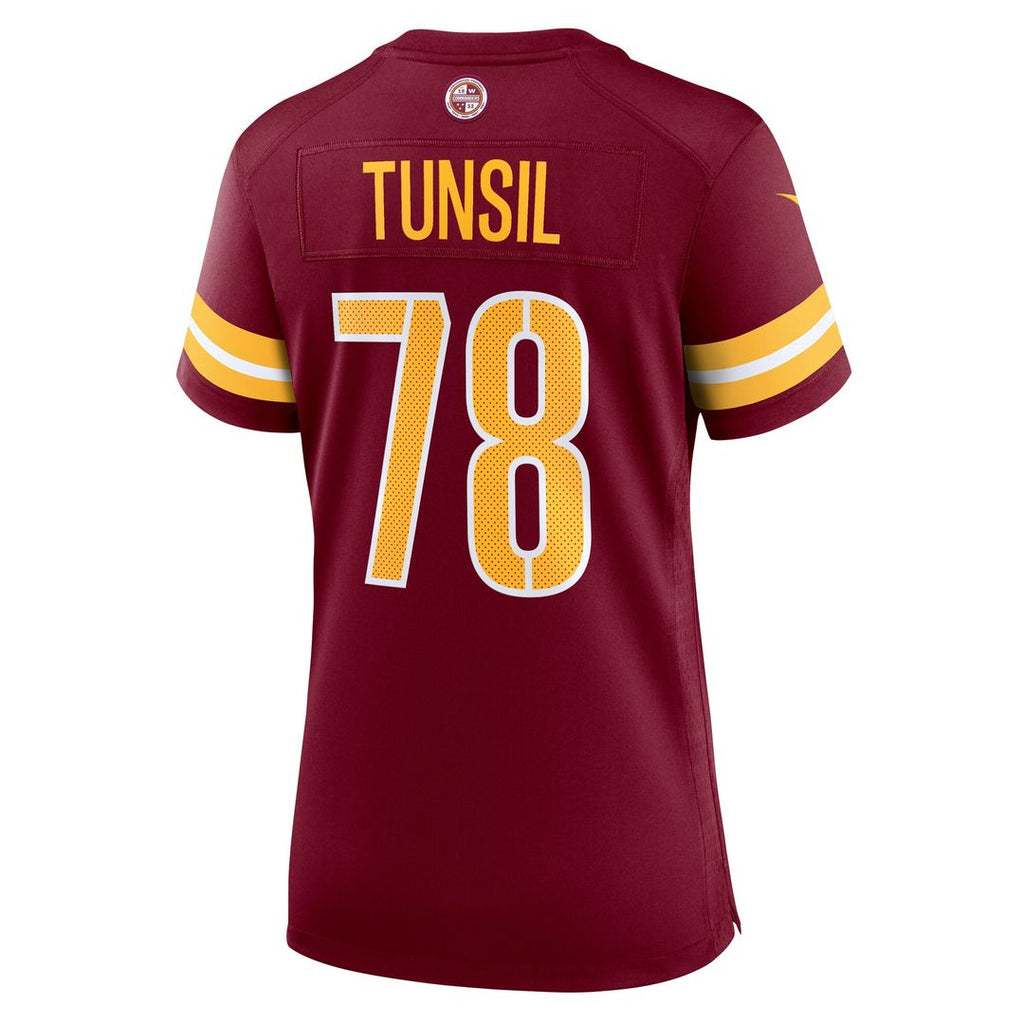 Laremy Tunsil Washington Commanders Nike Women's Team Game Jersey - Burgundy Official NFL Team Apparel Football Fan Gear