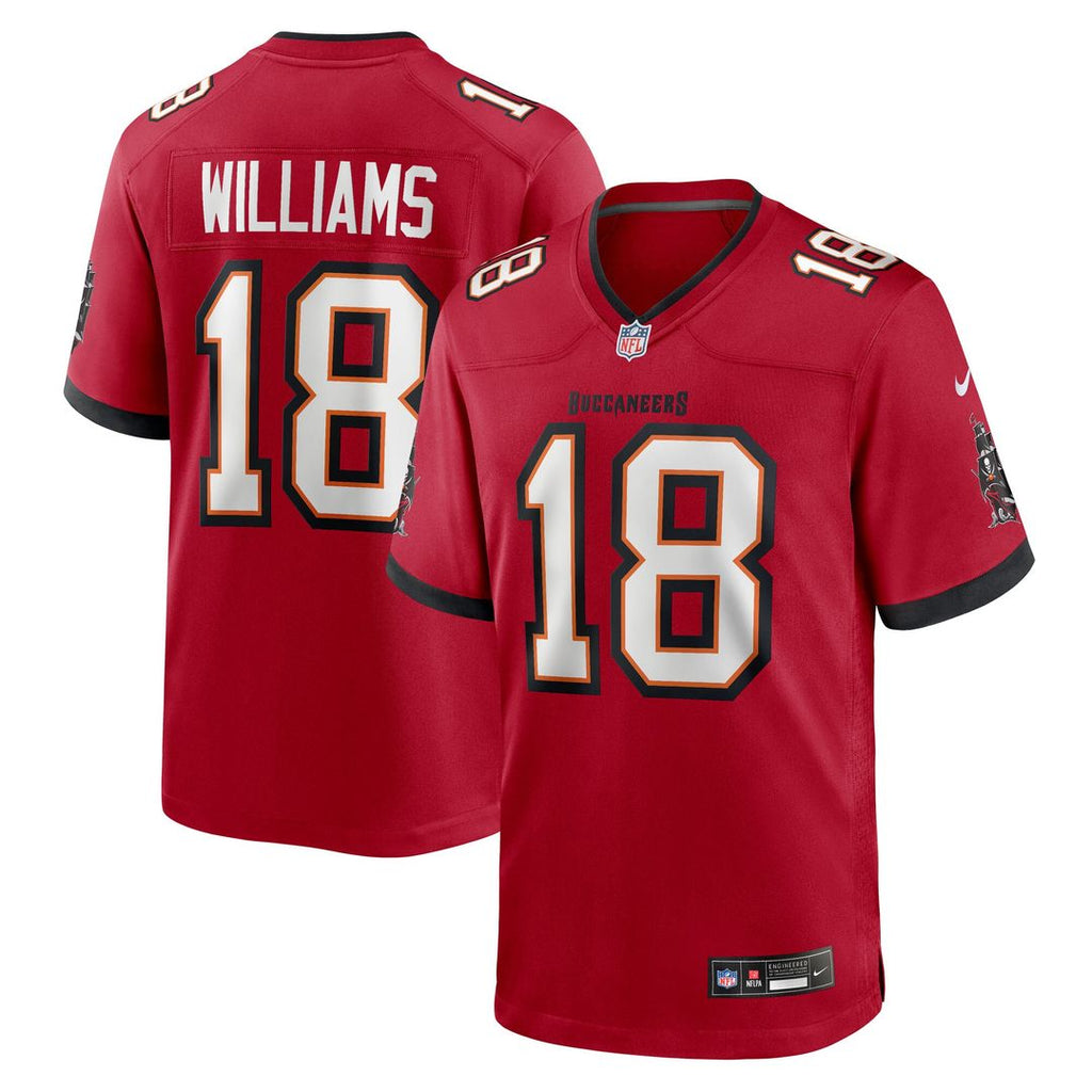 Josh Williams Tampa Bay Buccaneers Nike Team Game Jersey - Red Official NFL Team Apparel Football Fan Gear