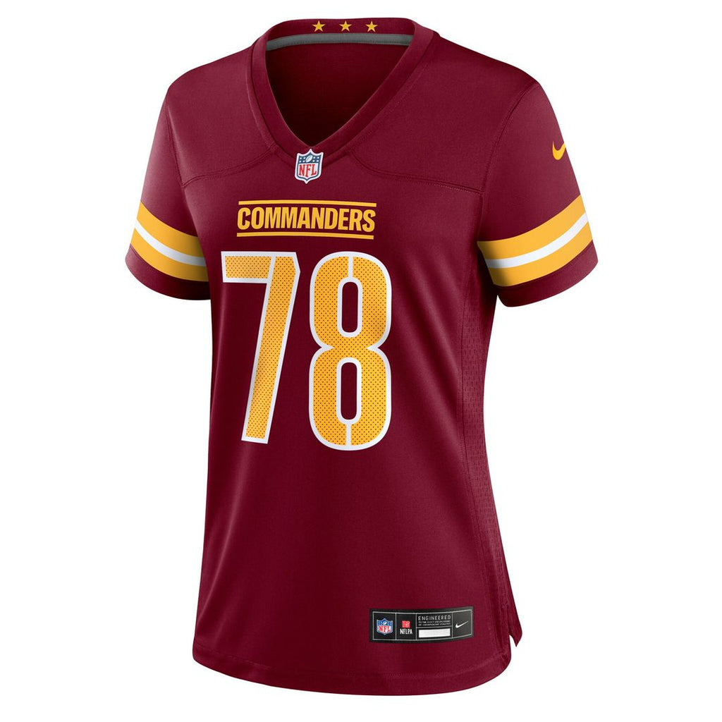 Laremy Tunsil Washington Commanders Nike Women's Team Game Jersey - Burgundy Official NFL Team Apparel Football Fan Gear