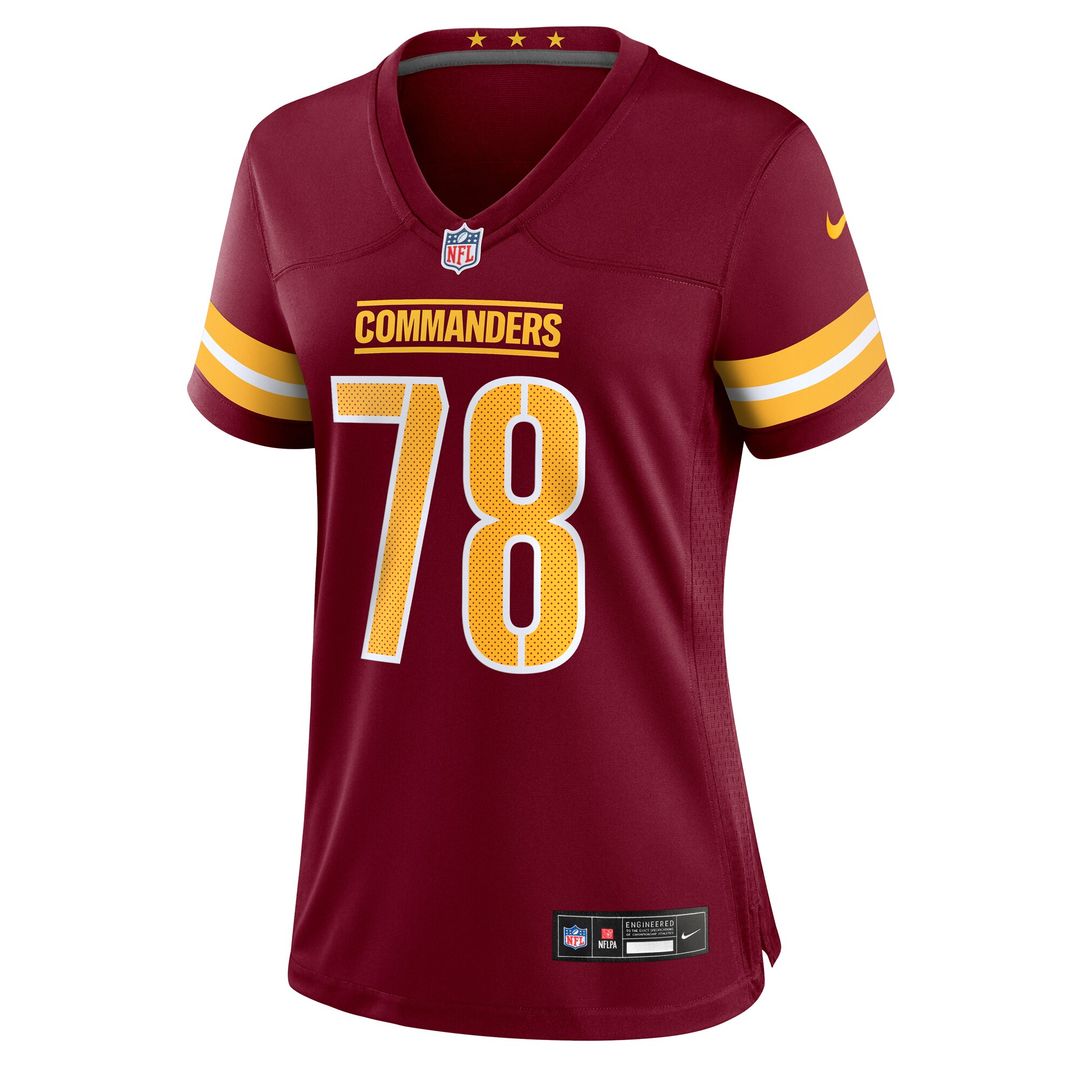 Laremy Tunsil Washington Commanders Nike Women's Team Game Jersey - Burgundy Official NFL Team Apparel Football Fan Gear