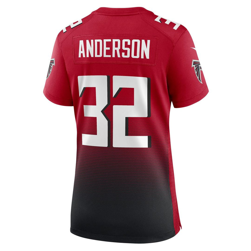 Jamal Anderson Atlanta Falcons Nike Women's Retired Game Jersey - Red Official NFL Team Apparel Football Fan Gear