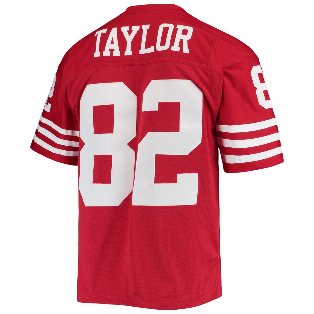 John Taylor San Francisco 49ers Mitchell & Ness Legacy Replica Jersey - Scarlet Official NFL Team Apparel Football Fan Gear