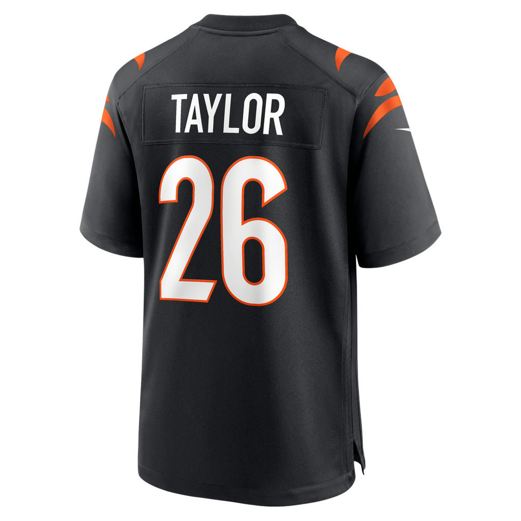 Ja'Sir Taylor Cincinnati Bengals Nike Team Game Jersey - Black Official NFL Team Apparel Football Fan Gear