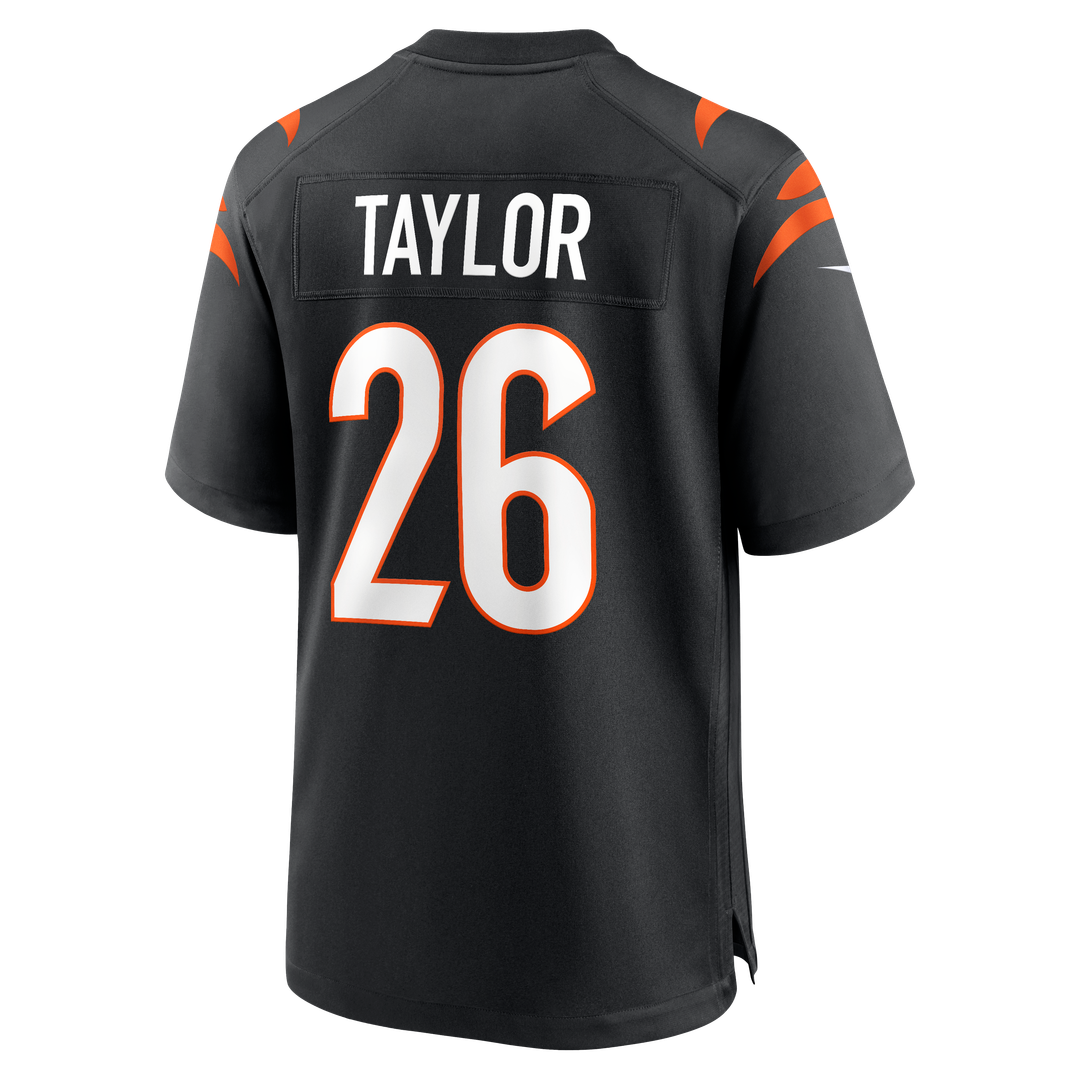 Ja'Sir Taylor Cincinnati Bengals Nike Team Game Jersey - Black Official NFL Team Apparel Football Fan Gear