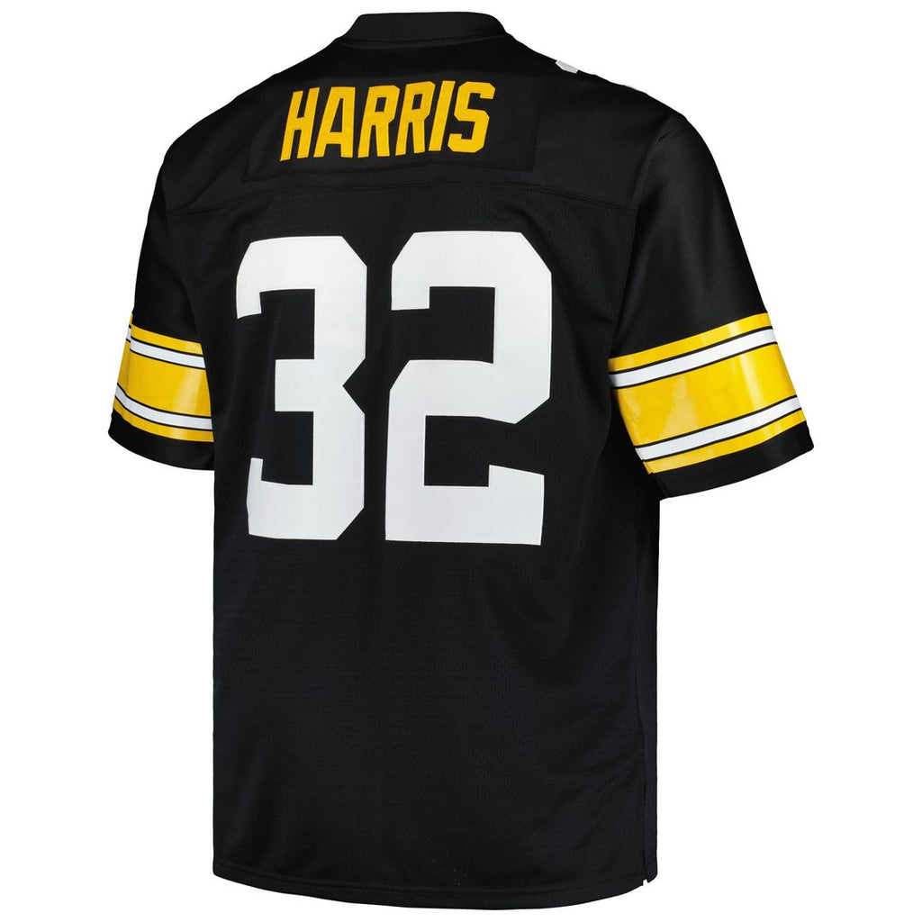 Franco Harris Pittsburgh Steelers Mitchell & Ness Big & Tall 1976 Legacy Retired Player Jersey - Black Official NFL Team Apparel Football Fan Gear