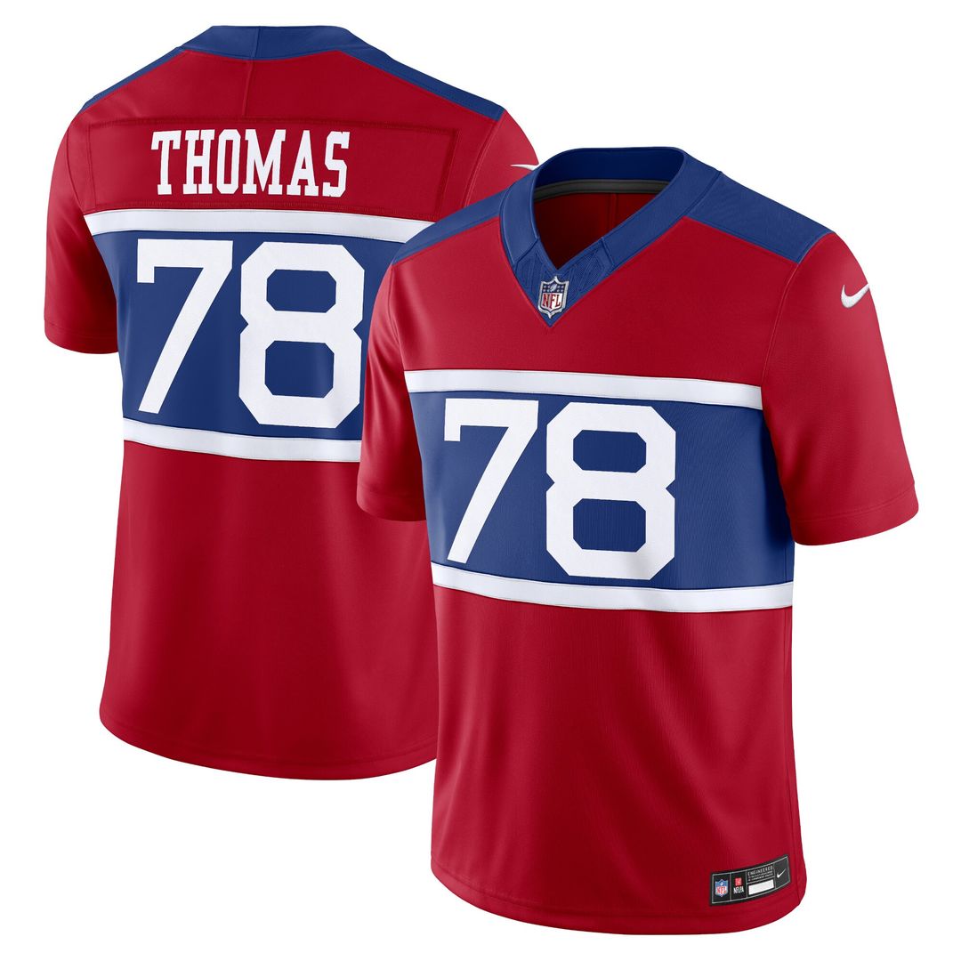 Andrew Thomas New York Giants Nike Alternate Vapor F.U.S.E. Limited Jersey - Century Red Official NFL Team Apparel Football Fan Gear