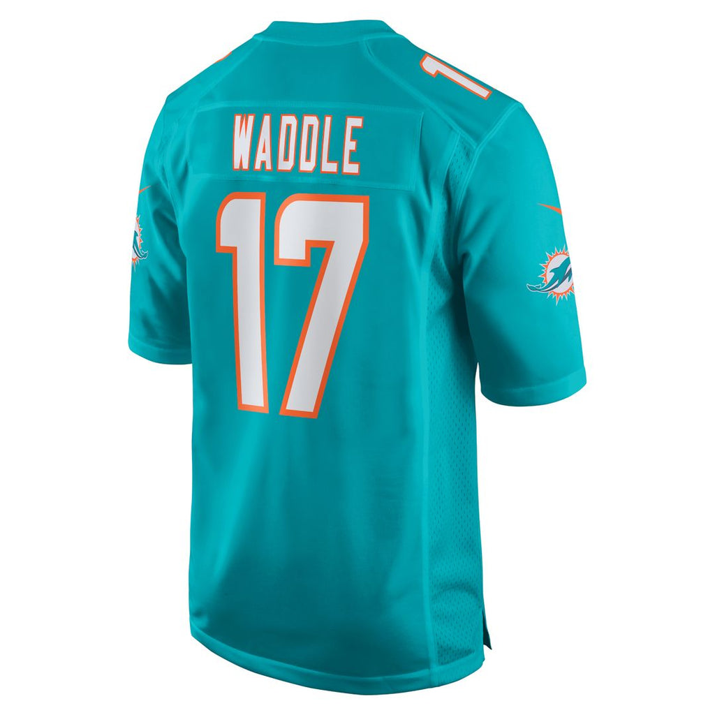 Jaylen Waddle Miami Dolphins Nike Youth Game Jersey - Aqua Official NFL Team Apparel Football Fan Gear