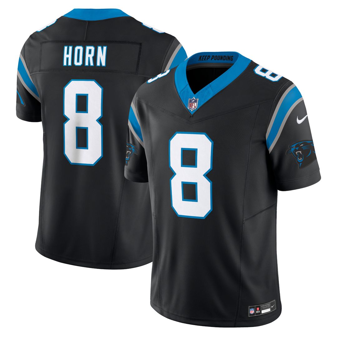 Jaycee Horn Carolina Panthers Nike Vapor F.U.S.E. Limited Jersey - Black Official NFL Team Apparel Football Fan Gear