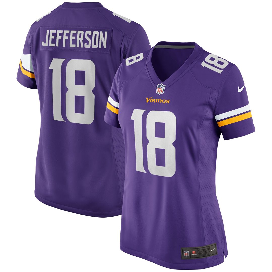 Justin Jefferson Minnesota Vikings Nike Women's Game Player Jersey - White Official NFL Team Apparel Football Fan Gear
