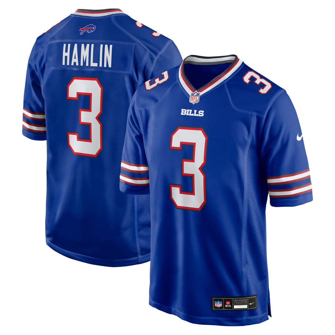Damar Hamlin Buffalo Bills Nike Game Jersey - Royal Official NFL Team Apparel Football Fan Gear