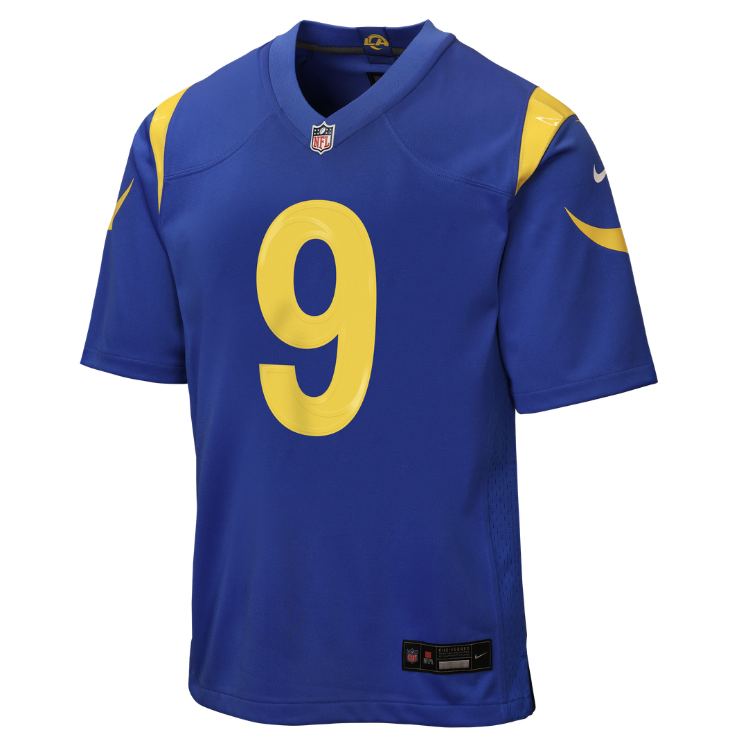Matthew Stafford Los Angeles Rams Nike Youth Team Game Jersey - Royal Official NFL Team Apparel Football Fan Gear