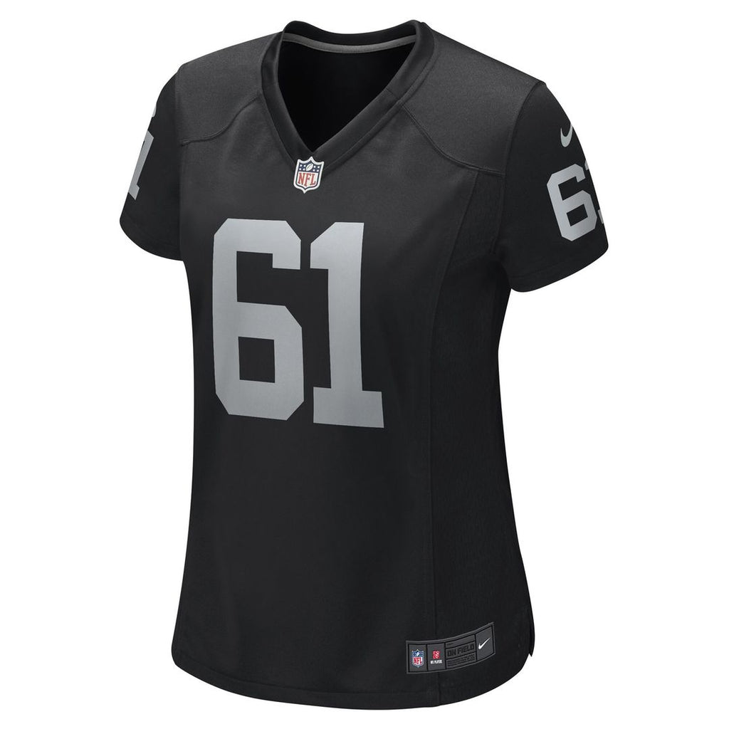 Jordan Meredith Las Vegas Raiders Nike Women's Game Player Jersey - Black Official NFL Team Apparel Football Fan Gear
