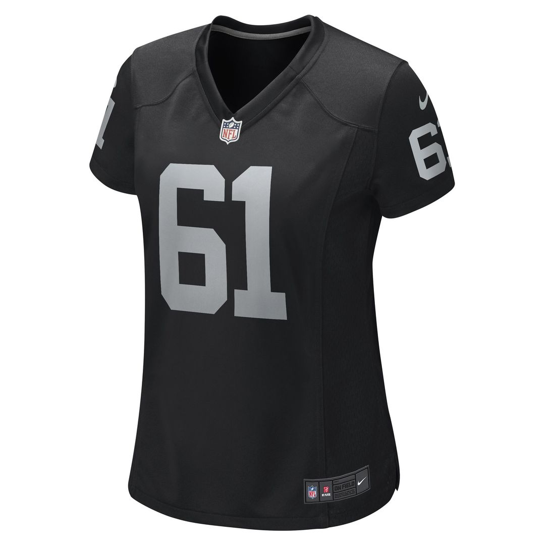Jordan Meredith Las Vegas Raiders Nike Women's Game Player Jersey - Black Official NFL Team Apparel Football Fan Gear