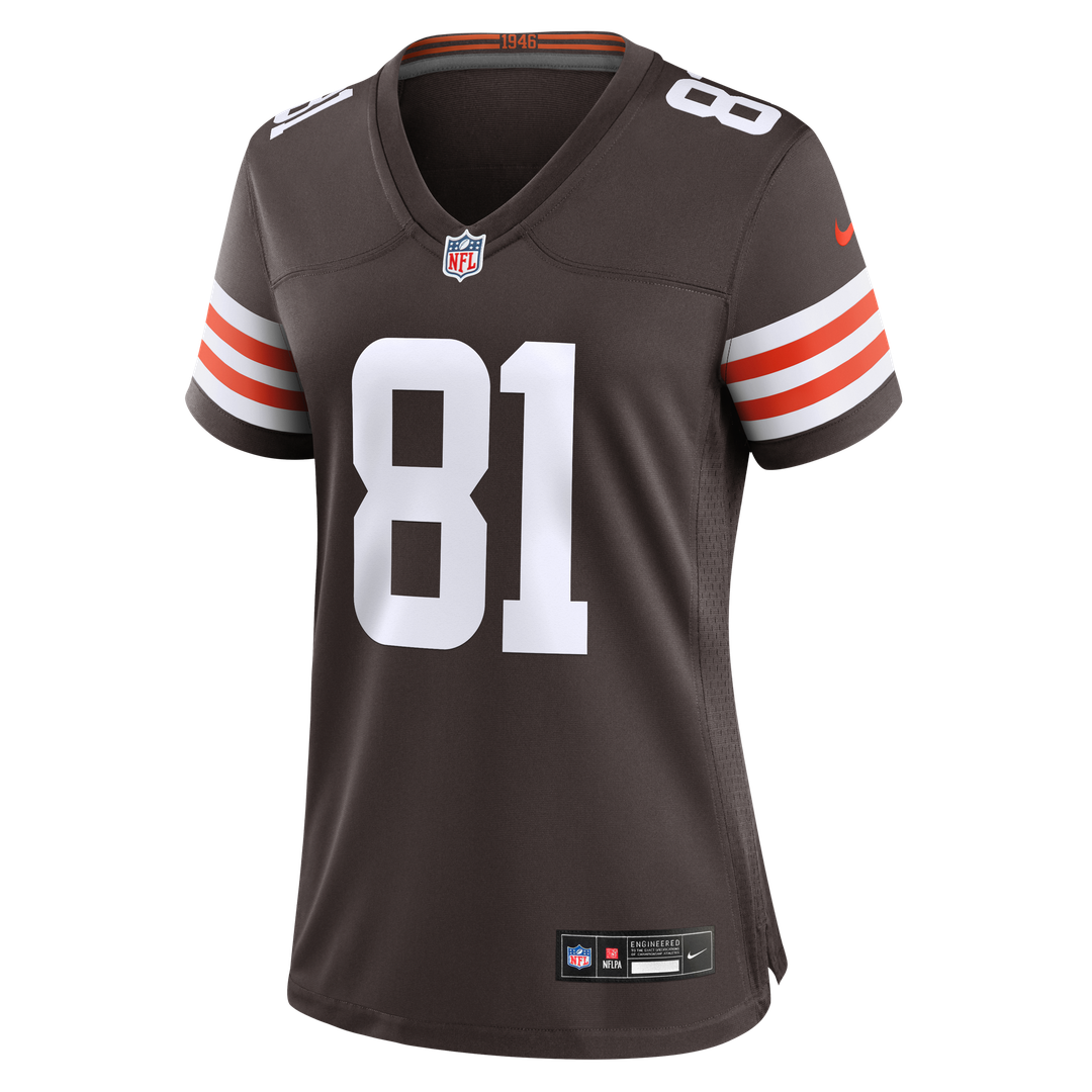 Luke Floriea Cleveland Browns Nike Women's Team Game Jersey - Brown Official NFL Team Apparel Football Fan Gear
