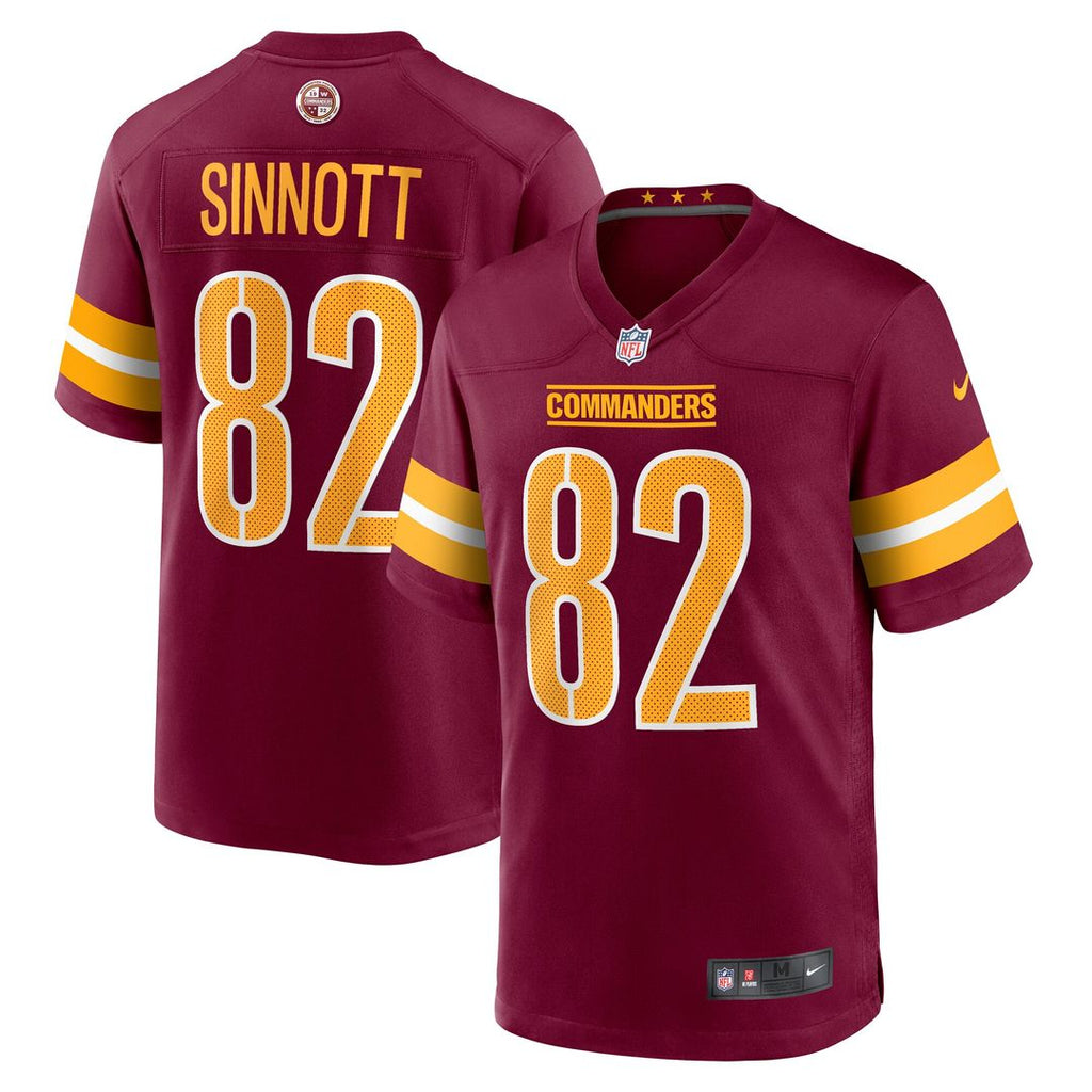 Ben Sinnott Washington Commanders Nike Game Jersey - Burgundy Official NFL Team Apparel Football Fan Gear