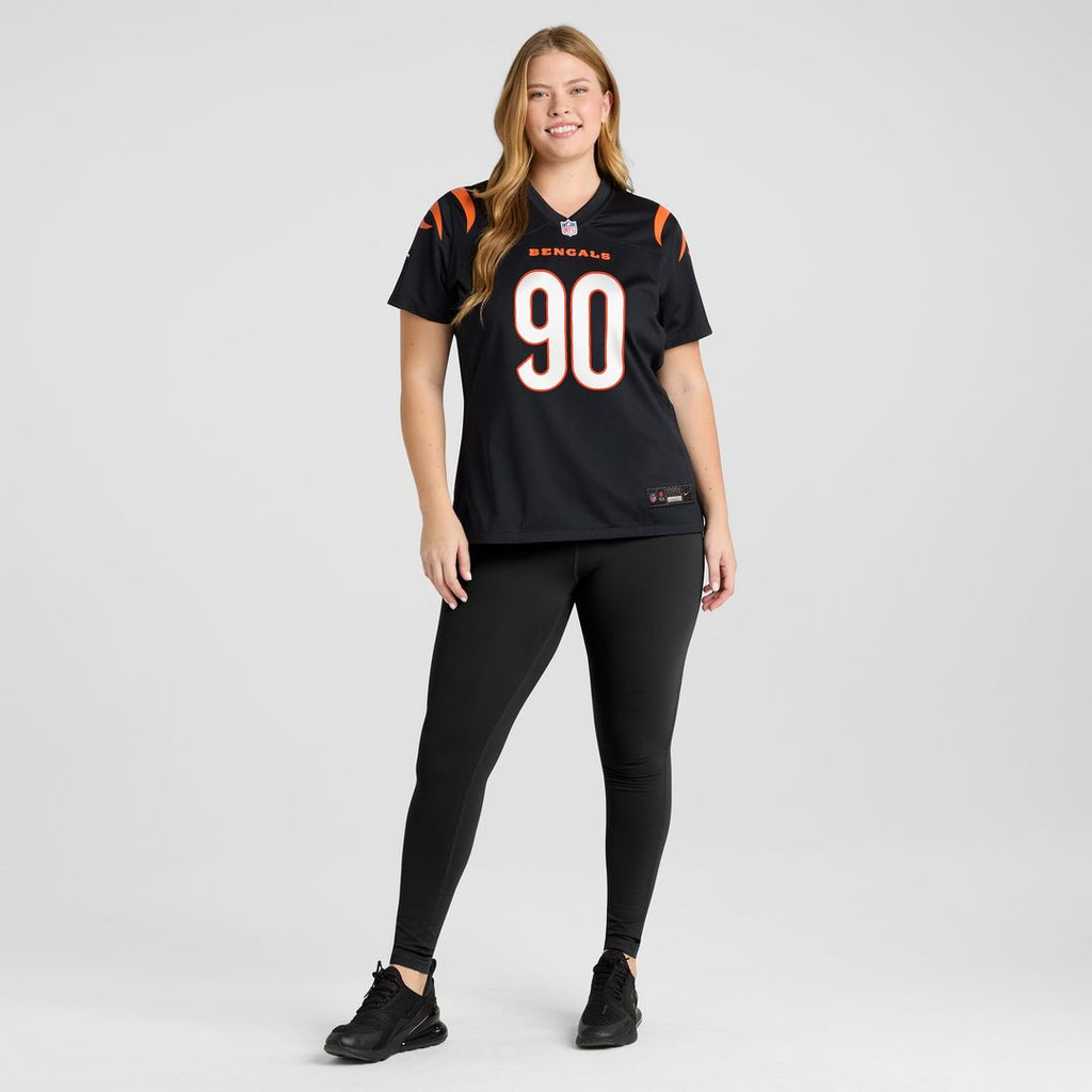 Kris Jenkins Jr. Cincinnati Bengals Nike Women's Game Jersey - Black Official NFL Team Apparel Football Fan Gear