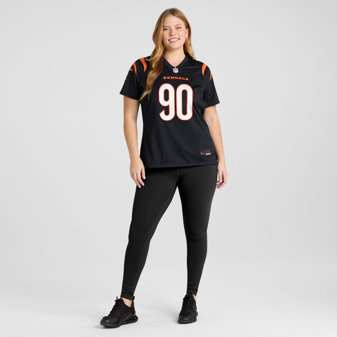 Kris Jenkins Jr. Cincinnati Bengals Nike Women's Game Jersey - Black Official NFL Team Apparel Football Fan Gear