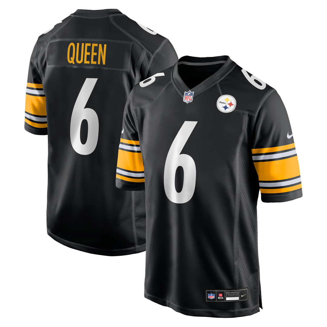 Patrick Queen Pittsburgh Steelers Nike Game Player Jersey - Black Official NFL Team Apparel Football Fan Gear