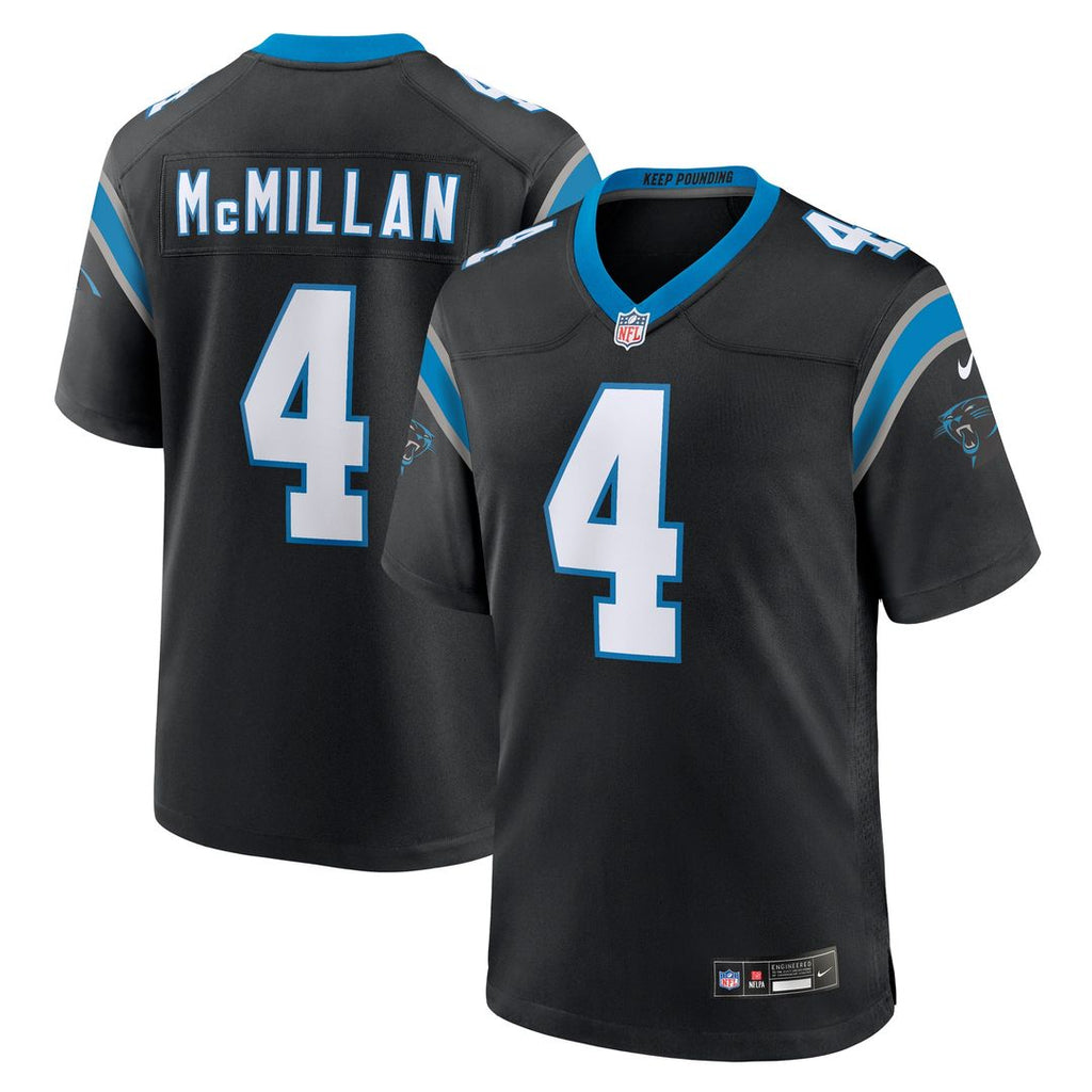 Tetairoa McMillan Carolina Panthers Nike Team Game Jersey - Black Official NFL Team Apparel Football Fan Gear