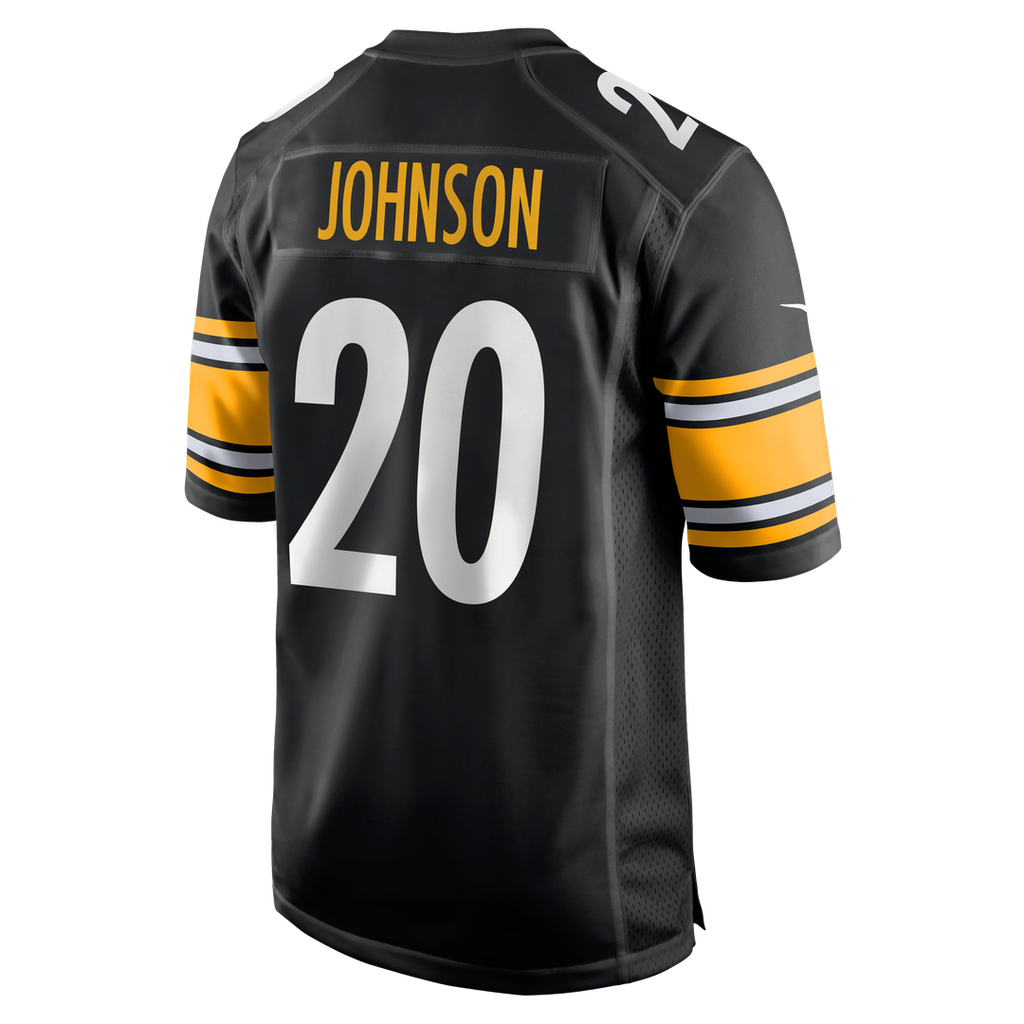 Kaleb Johnson Pittsburgh Steelers Nike Team Game Jersey - Black Official NFL Team Apparel Football Fan Gear
