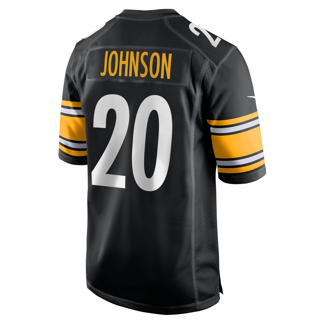 Kaleb Johnson Pittsburgh Steelers Nike Team Game Jersey - Black Official NFL Team Apparel Football Fan Gear