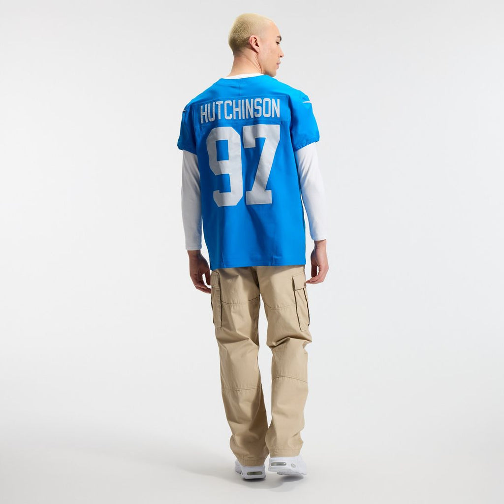 Aidan Hutchinson Detroit Lions Nike Alternate Vapor F.U.S.E. Elite Jersey - Blue Official NFL Team Apparel Football Fan Gear