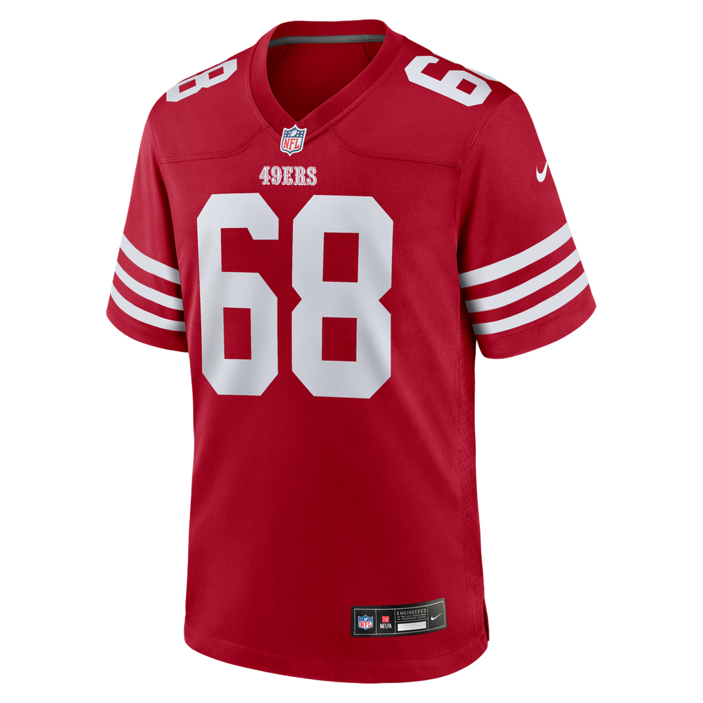 Colton McKivitz San Francisco 49ers Nike Game Jersey - Scarlet Official NFL Team Apparel Football Fan Gear