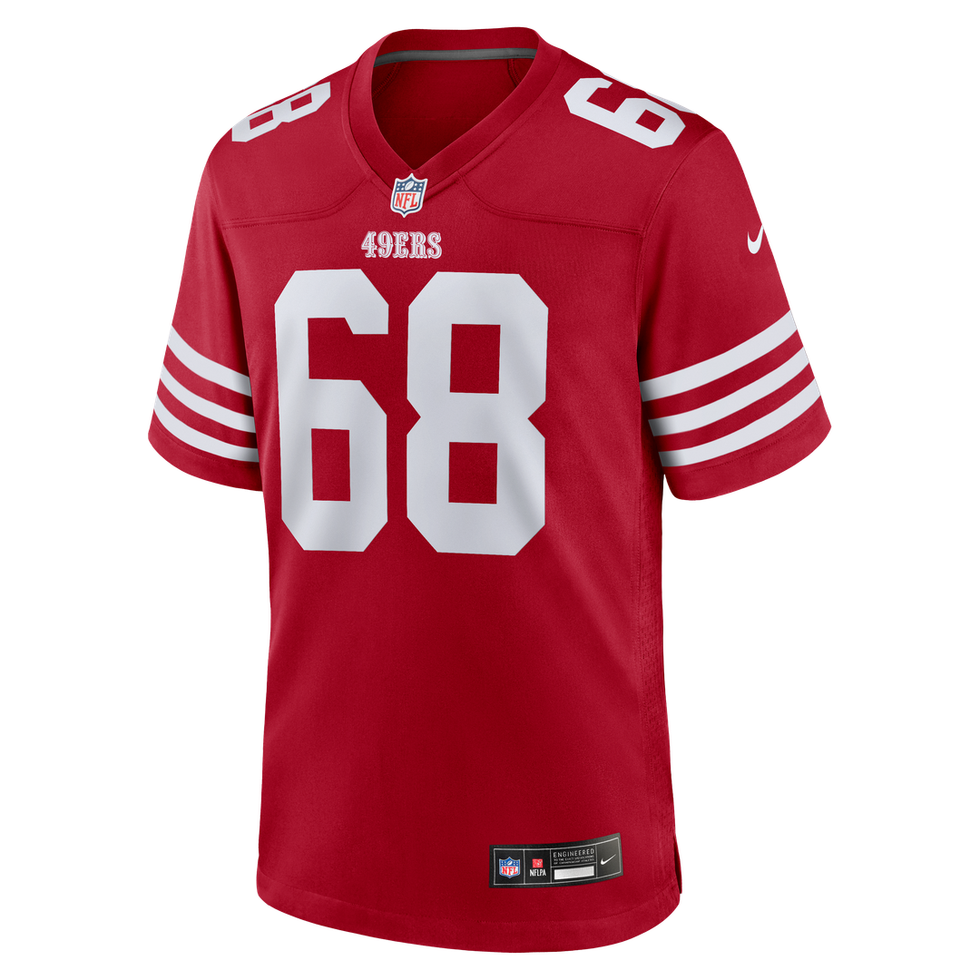 Colton McKivitz San Francisco 49ers Nike Game Jersey - Scarlet Official NFL Team Apparel Football Fan Gear