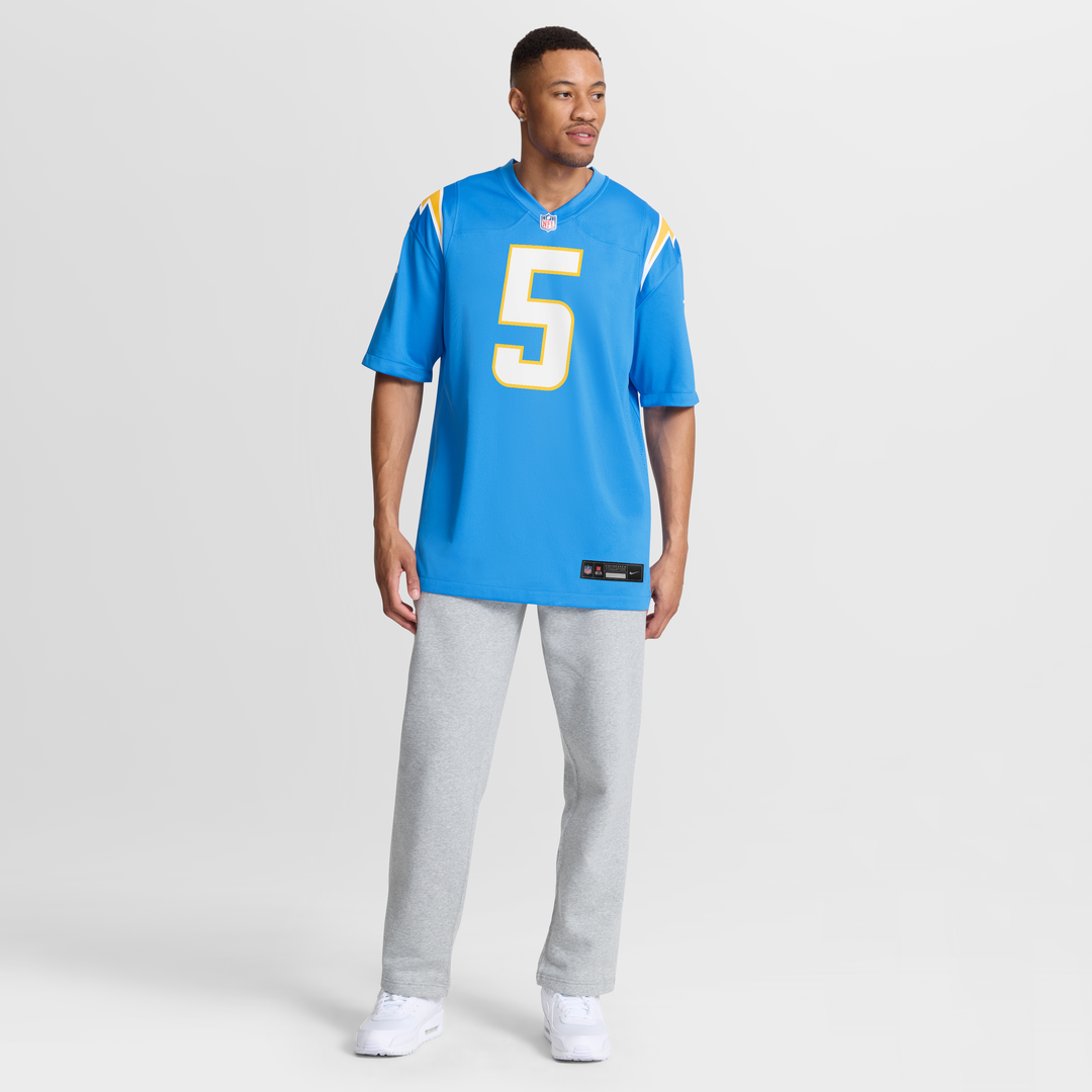 Trey Lance Los Angeles Chargers Nike Team Game Jersey - Powder Blue Official NFL Team Apparel Football Fan Gear