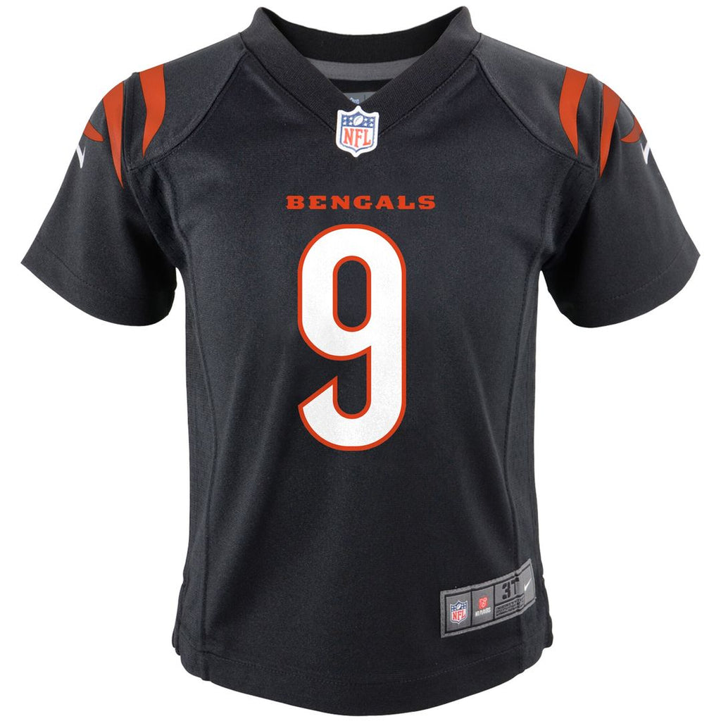 Joe Burrow Cincinnati Bengals Nike Preschool Game Jersey - Black Official NFL Team Apparel Football Fan Gear