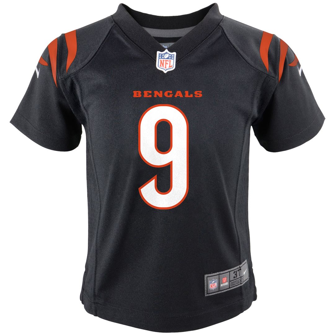 Joe Burrow Cincinnati Bengals Nike Preschool Game Jersey - Black Official NFL Team Apparel Football Fan Gear
