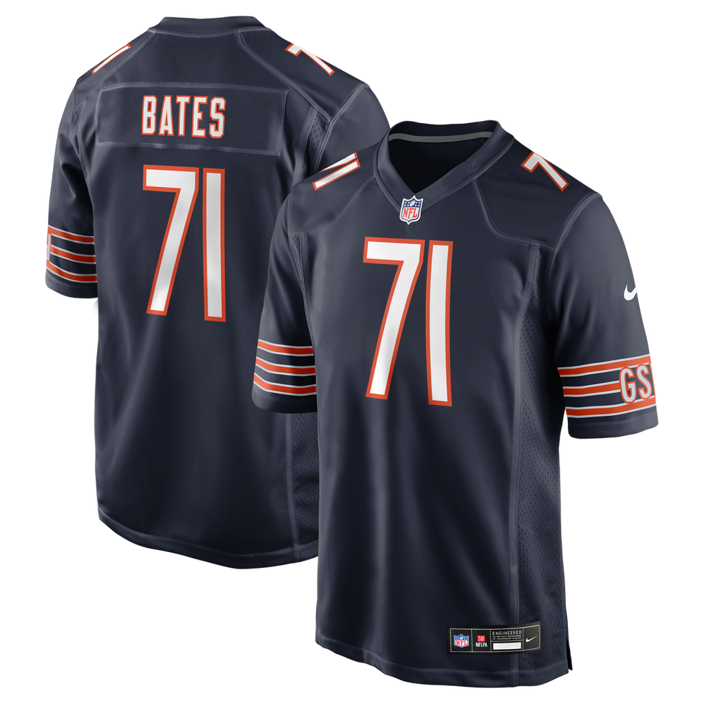 Ryan Bates Chicago Bears Nike Game Jersey - Navy Official NFL Team Apparel Football Fan Gear