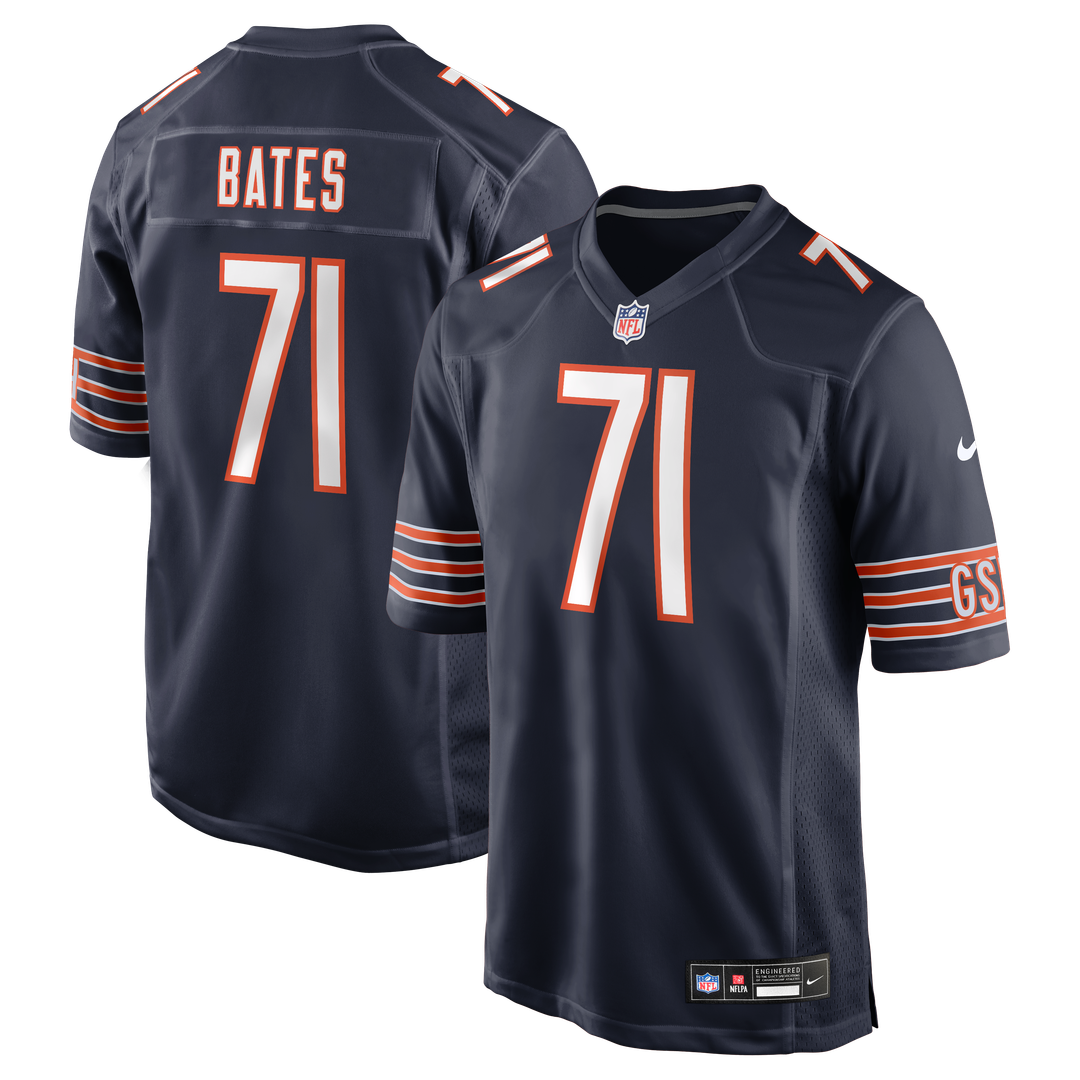 Ryan Bates Chicago Bears Nike Game Jersey - Navy Official NFL Team Apparel Football Fan Gear