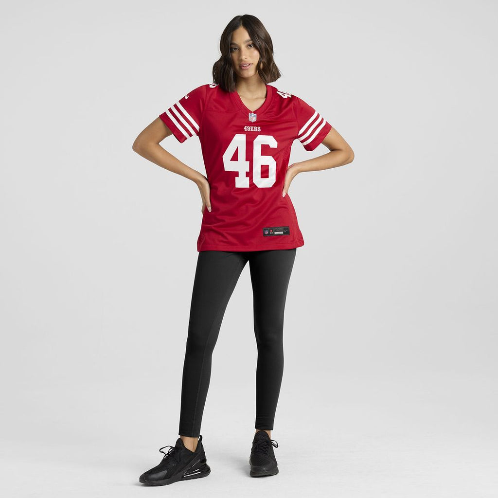 Jon Weeks San Francisco 49ers Nike Women's Team Game Jersey - Scarlet Official NFL Team Apparel Football Fan Gear