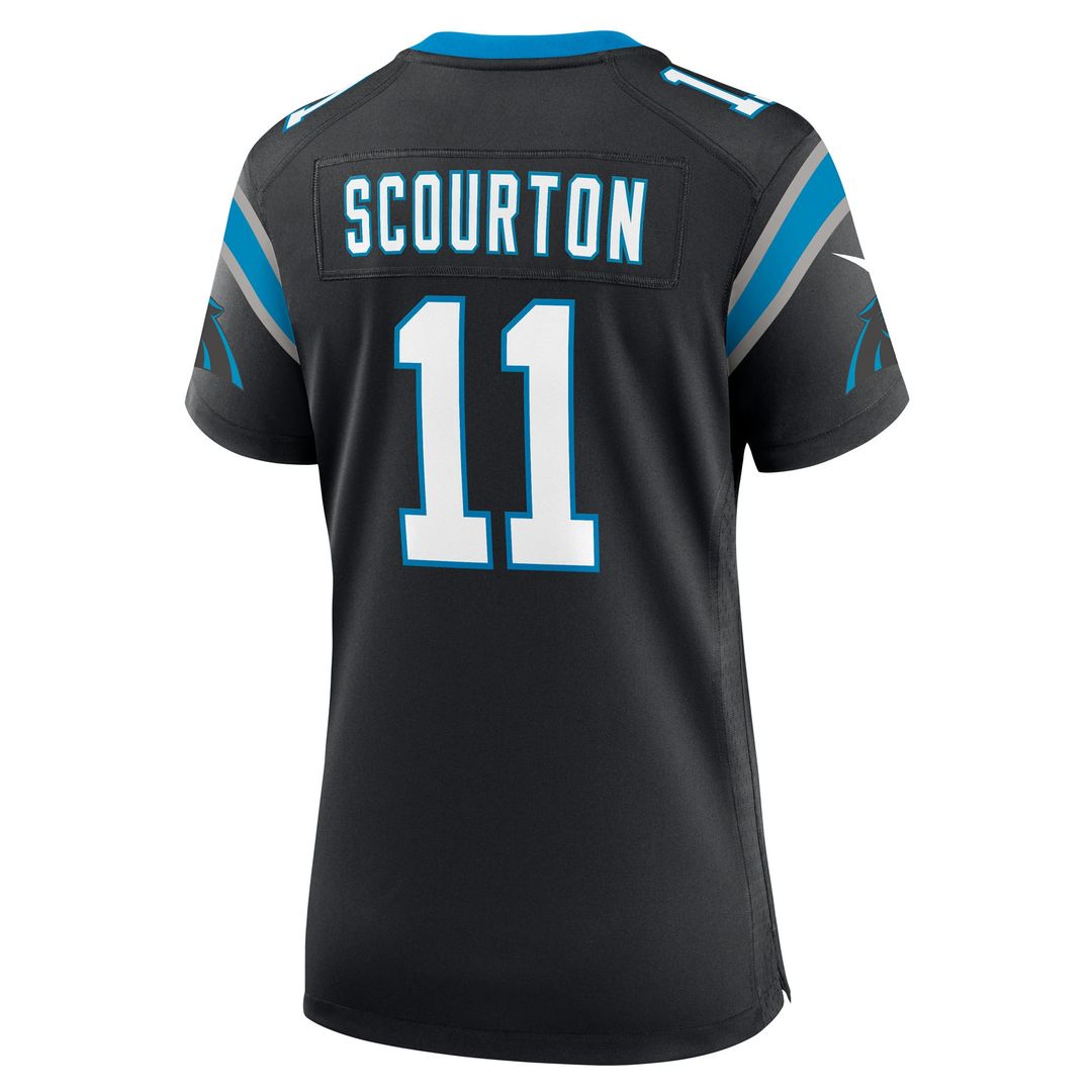 Nic Scourton Carolina Panthers Nike Women's Team Game Jersey - Black Official NFL Team Apparel Football Fan Gear