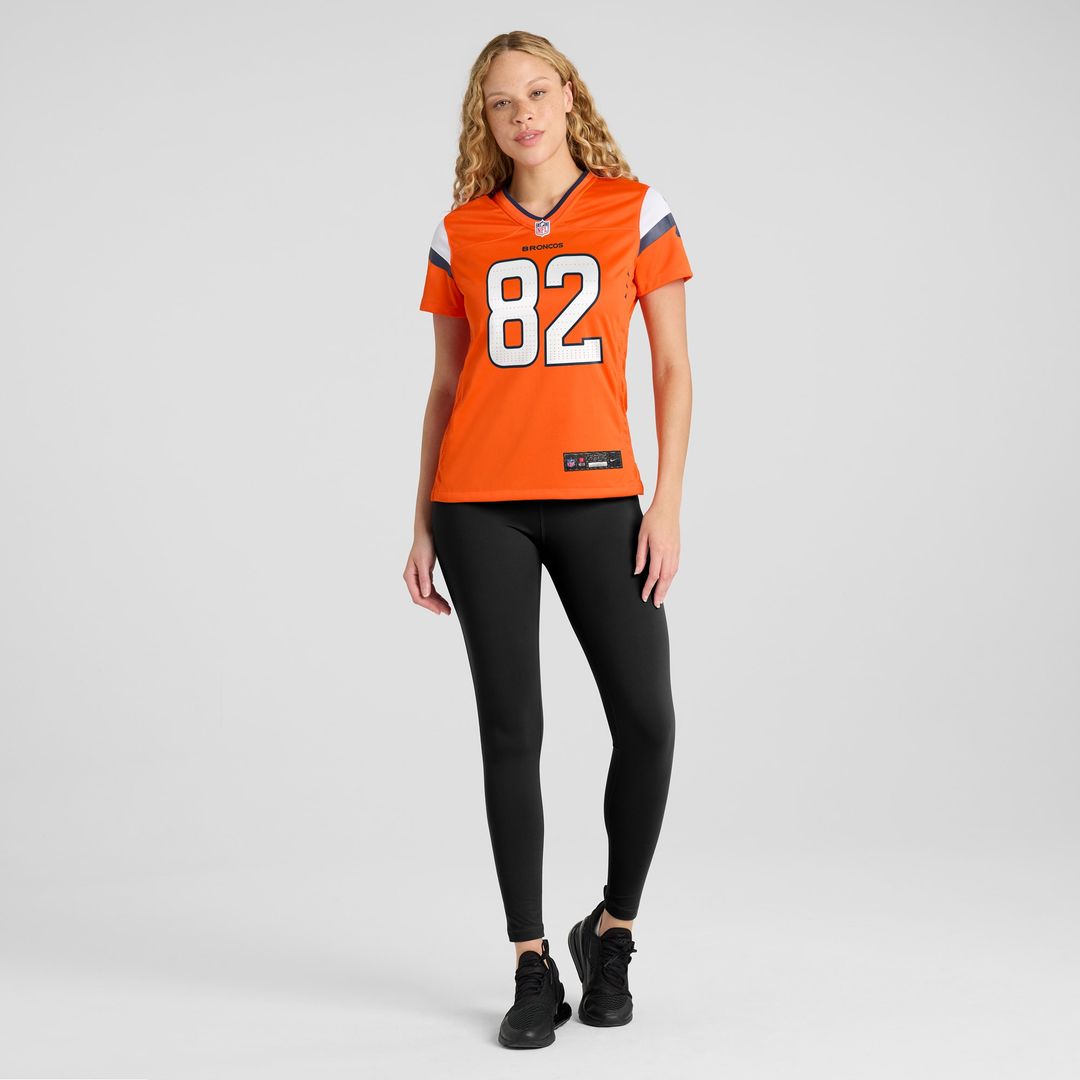 Adam Trautman Denver Broncos Nike Women's Team Game Jersey - Orange Official NFL Team Apparel Football Fan Gear
